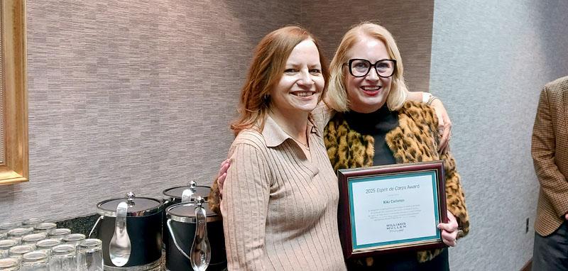 Esprit de Corps Teamwork Award Given to Employee, Kiki Carleton, in Honor of Veterans Day photo